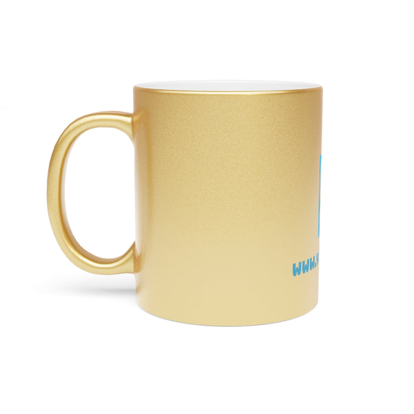 Luxury Metallic Mug - Silver & Gold Edition | YouGuide Designs
